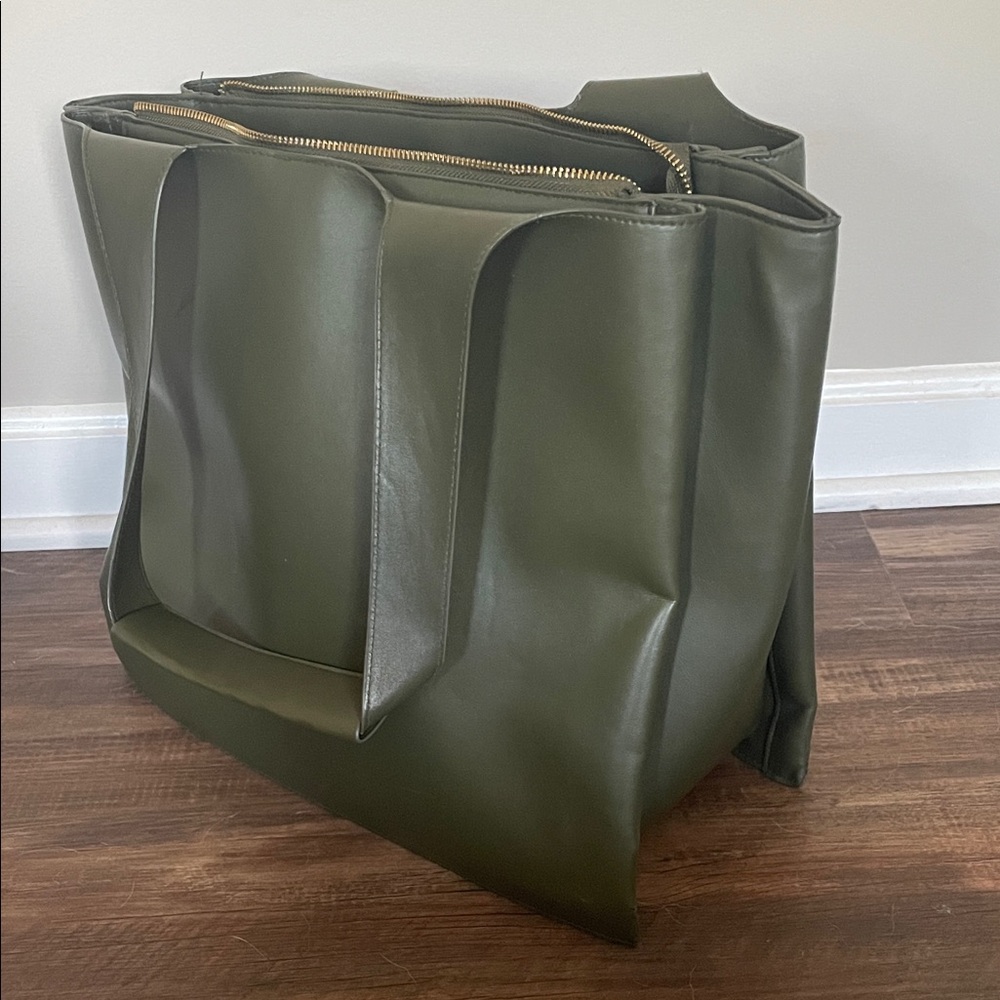 A New Day Olive Green Tote Bag
